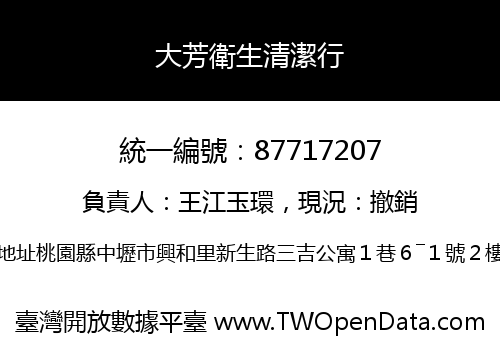 大芳衛生清潔行
