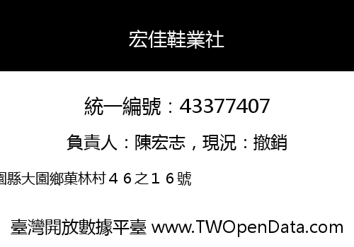 宏佳鞋業社