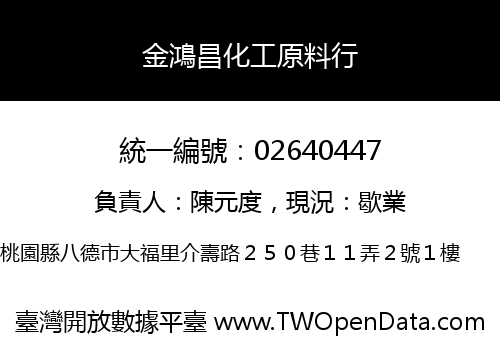 金鴻昌化工原料行