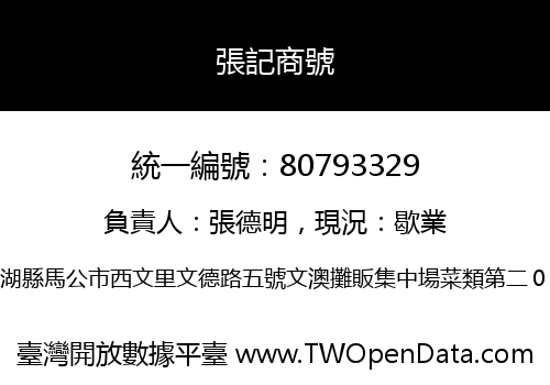張記商號