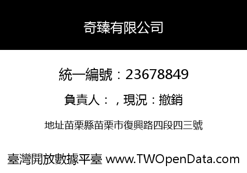 奇臻有限公司