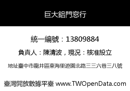 巨大鋁門窓行