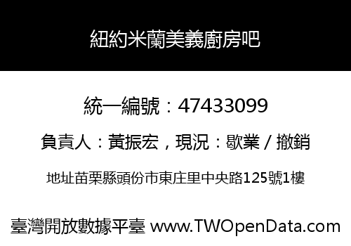 紐約米蘭美義廚房吧