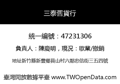 三泰舊貨行