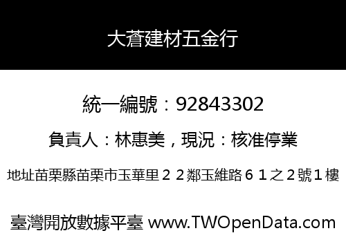 大蒼建材五金行