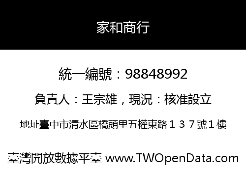 家和商行