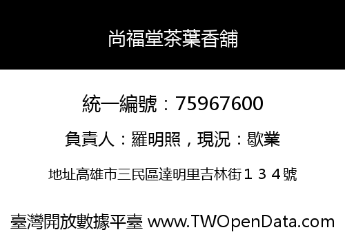 尚福堂茶葉香舖