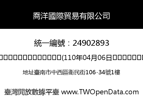 喬洋國際貿易有限公司