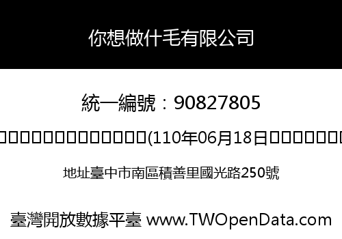 你想做什毛有限公司