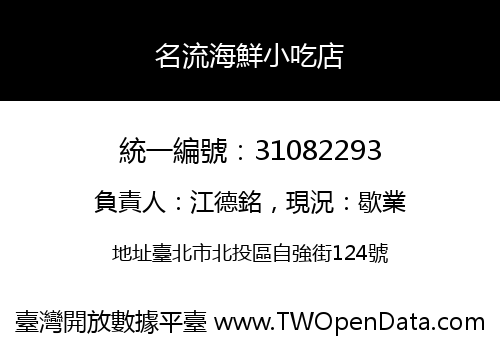 名流海鮮小吃店