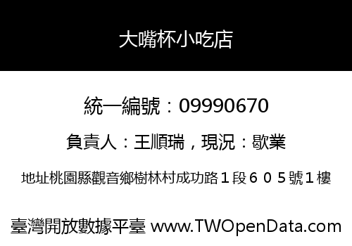 大嘴杯小吃店