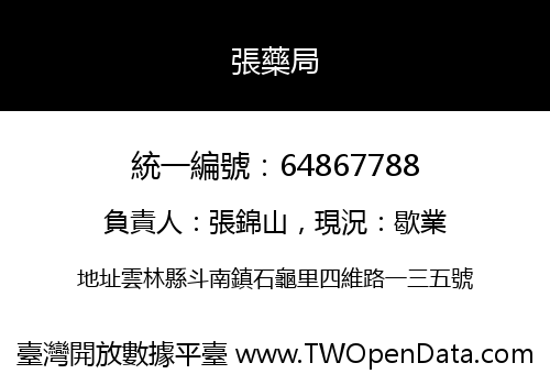 張藥局