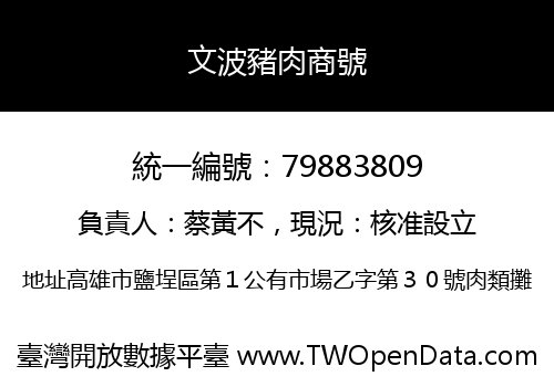 文波豬肉商號