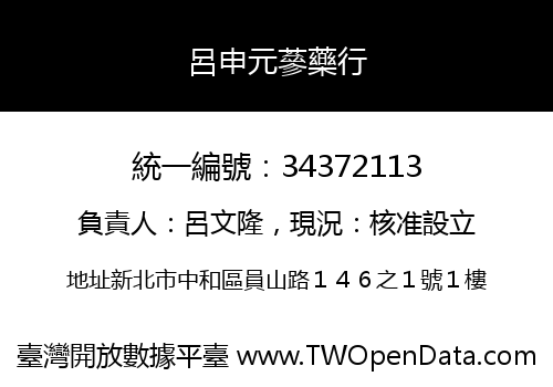 呂申元蔘藥行
