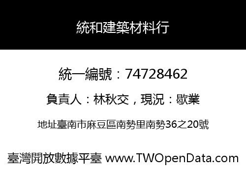 統和建築材料行