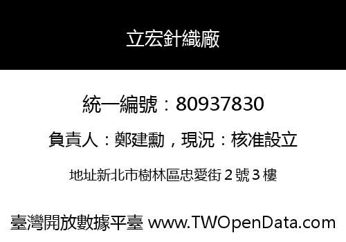 立宏針織廠