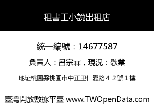 租書王小說出租店