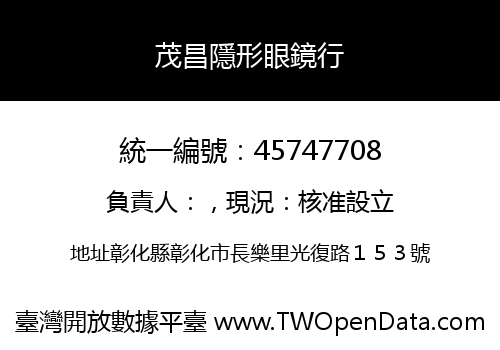 茂昌隱形眼鏡行