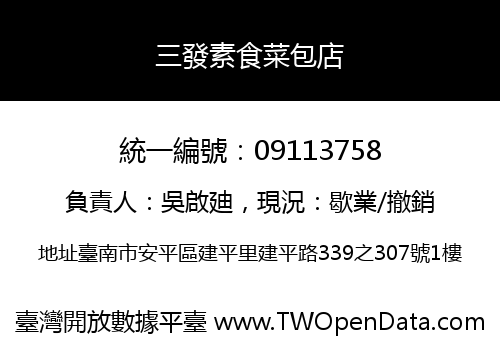 三發素食菜包店