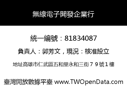 無線電子開發企業行