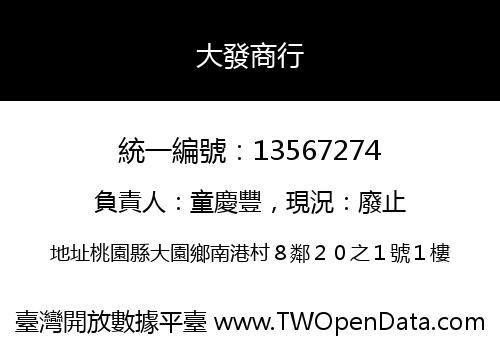 大發商行