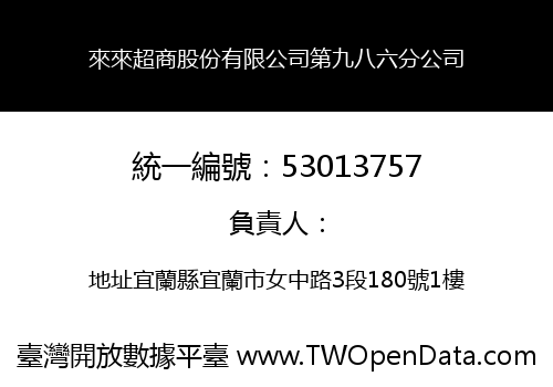 來來超商股份有限公司第九八六分公司