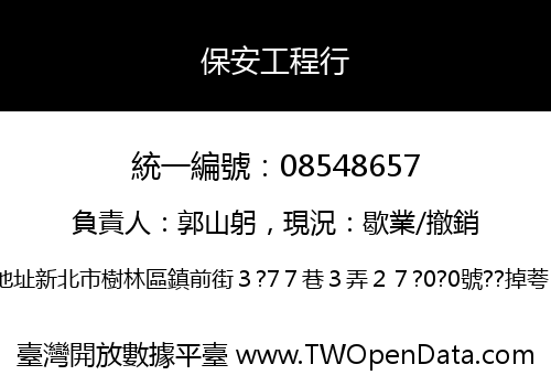 保安工程行
