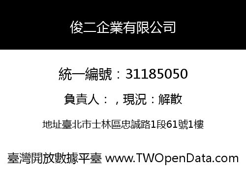 俊二企業有限公司