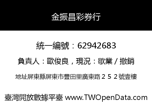 金振昌彩券行