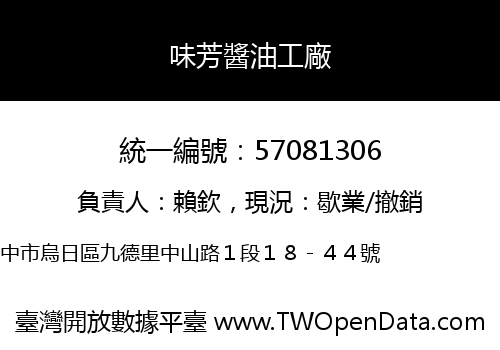 味芳醬油工廠