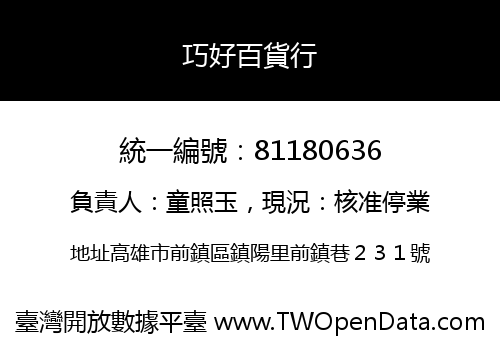 巧好百貨行