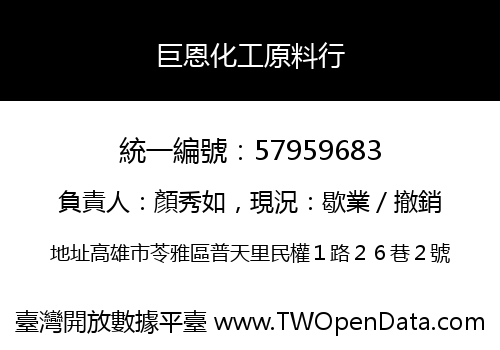 巨恩化工原料行