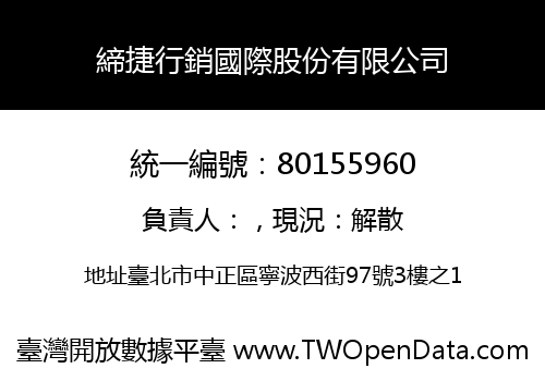 締捷行銷國際股份有限公司