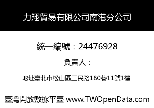 力翔貿易有限公司南港分公司