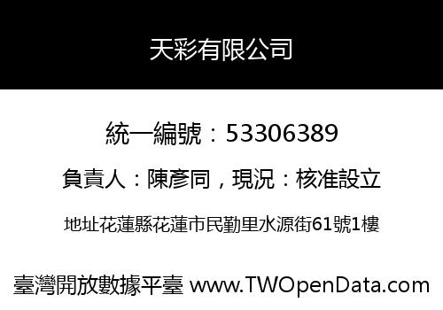 天彩有限公司