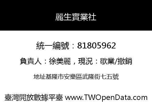 麗生實業社
