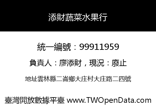 添財蔬菜水果行