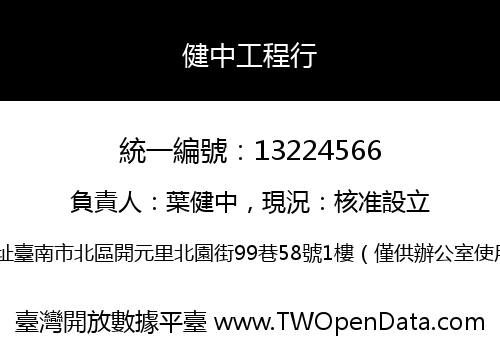 健中工程行