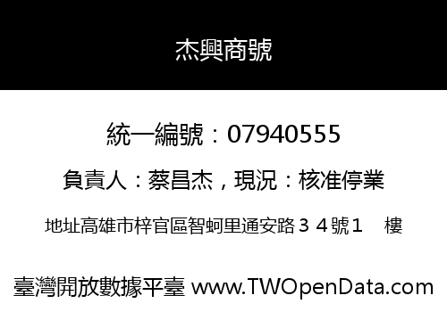 杰興商號