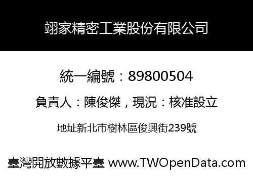 翊家精密工業股份有限公司