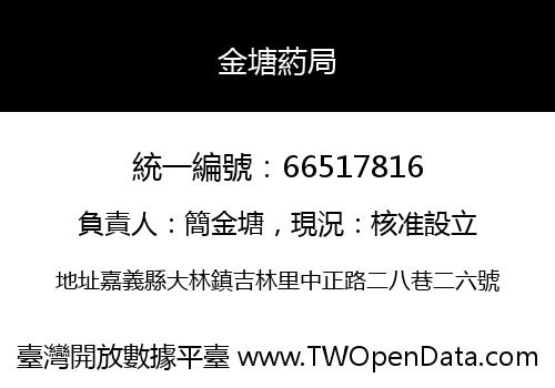 金塘葯局