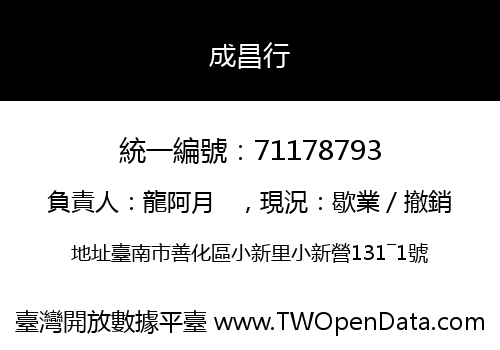 成昌行