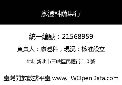 廖澄科蔬果行