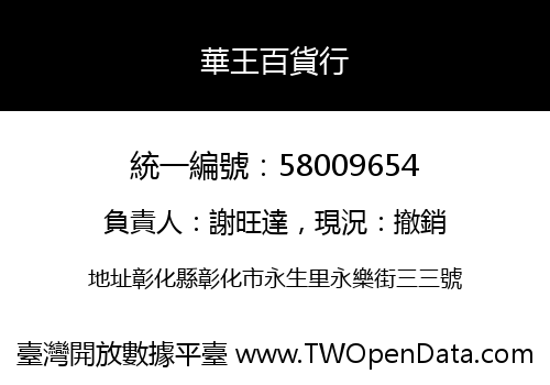 華王百貨行