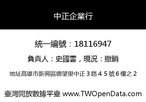 中正企業行