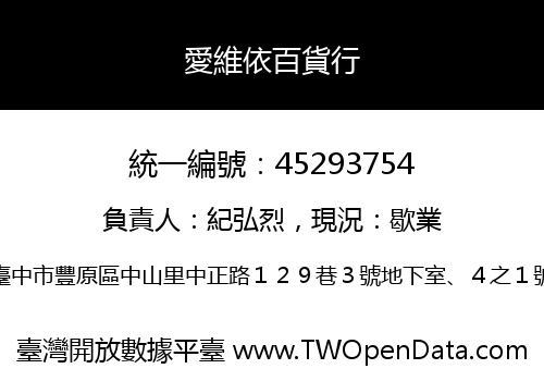 愛維依百貨行