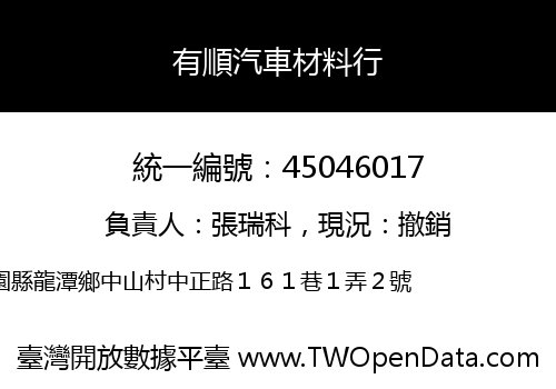 有順汽車材料行