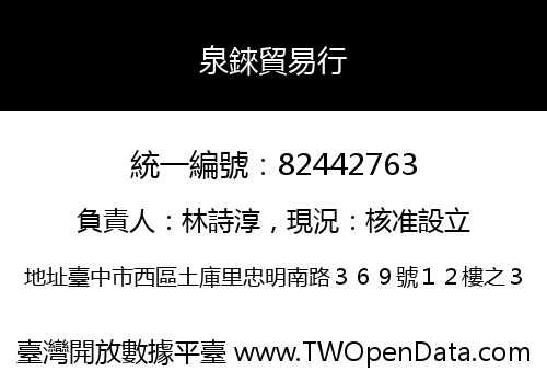 泉錸貿易行