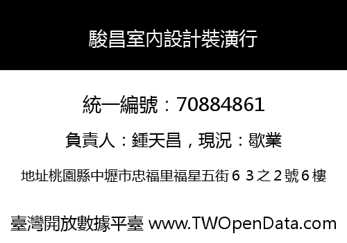 駿昌室內設計裝潢行