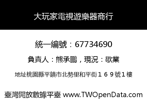大玩家電視遊樂器商行